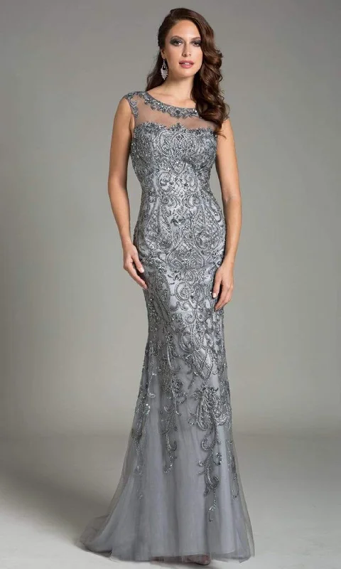 women's bell-sleeved dressesFeriani Couture - 26154 Embellished Sleeveless Evening Gown