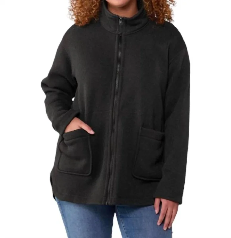 women's coats with pocketsWomen's Better Sweater Oversized Coat In Black