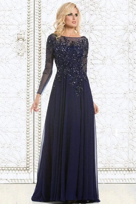 women's hourglass figure dressesFeriani Couture - 26145 Dazzling Long Sleeve Evening Gown