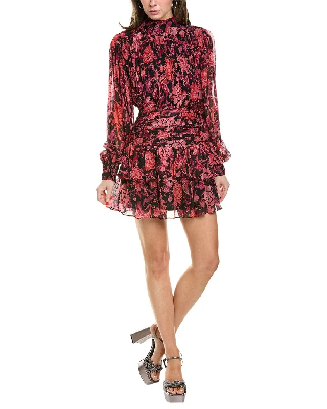 women's wrap dressesHemant & Nandita Ruched Mini Dress