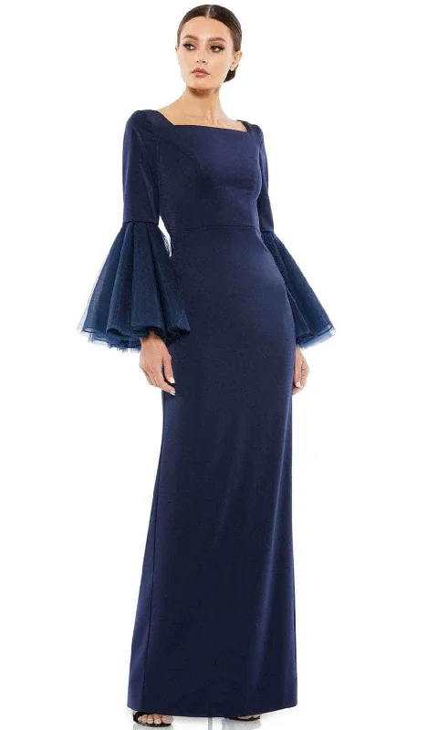 women's fashionable dressesMac Duggal 11233 - Bell Sleeve Sheath Evening Dress