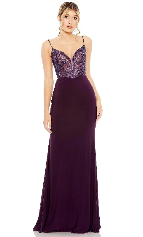 women's affordable dressesMac Duggal 50709 - Sweetheart Mesh Evening Gown