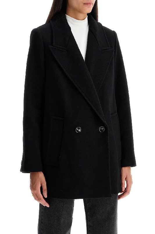 women's coats with removable fur liningsIvy Oak Double-Breasted Jenna Over