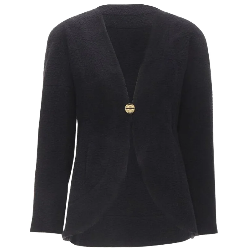 women's stylish coatsChanel wool boucle round shoulder on jacket