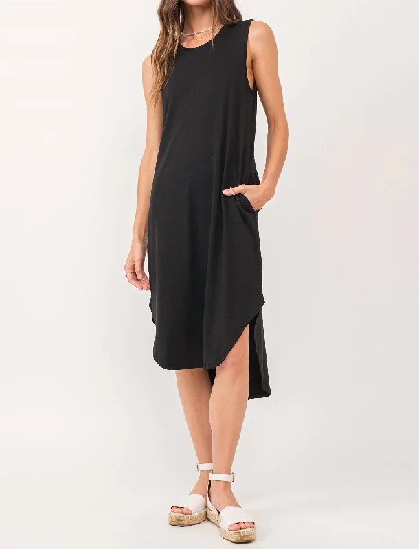 women's maxi dressesSheridan Midi Tank Dress In Black