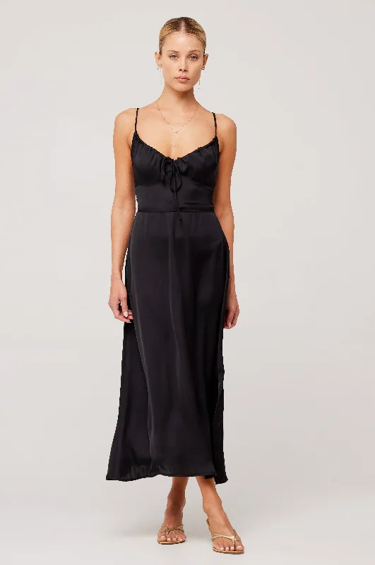 women's made-to-order dressesKaitlyn Midi in Black