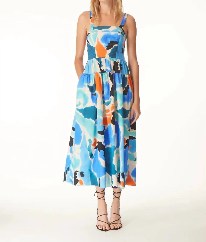 women's trendy dressesJulien Midi Dress In Matisse Print