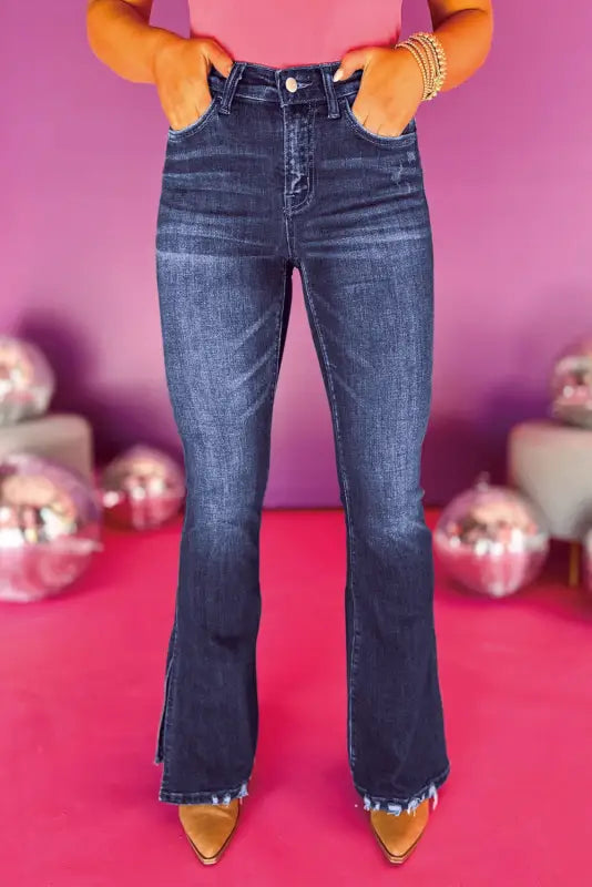 women's denim jeans with elastic waistbandsWild Wind Flared Jeans