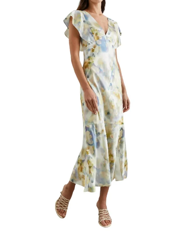 women's mother of the bride dressesDina Midi Dress In Diffused Blossom