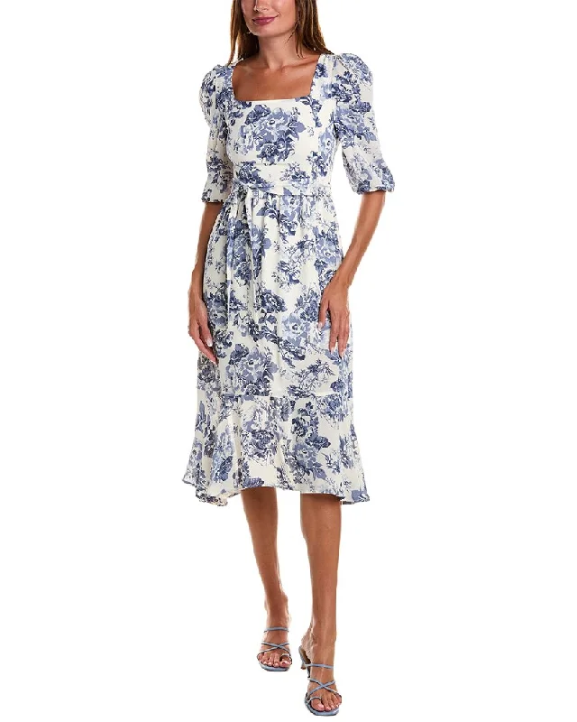 women's floral dressesJL LUXE Midi Dress