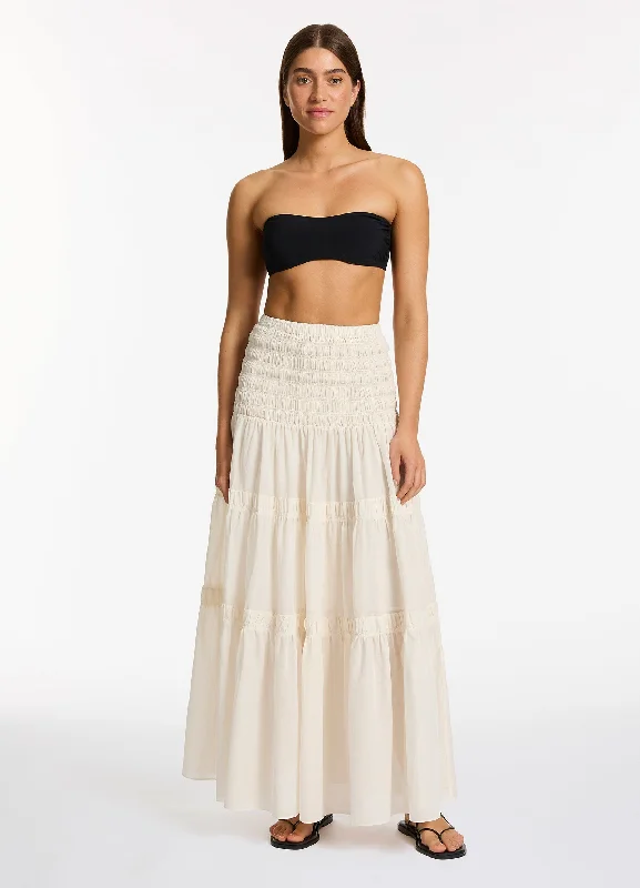 women's midi skirtsJetset Convertible Maxi Dress - Cream