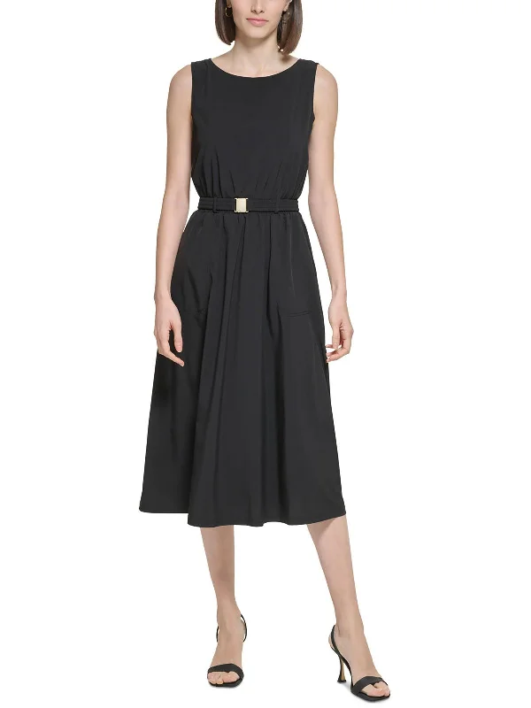 women's body-skimming dressesWomens A Line Midi Wear To Work Dress