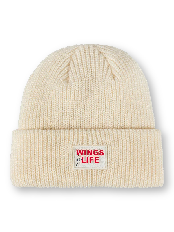 women's coats that offer both functionality and fashion-forward flairWings for Life World Run Cashmere Beanie