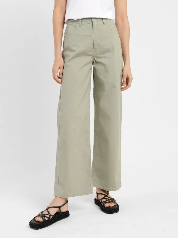 women's acid-washed denim jeansWomen's High-Waisted Trousers