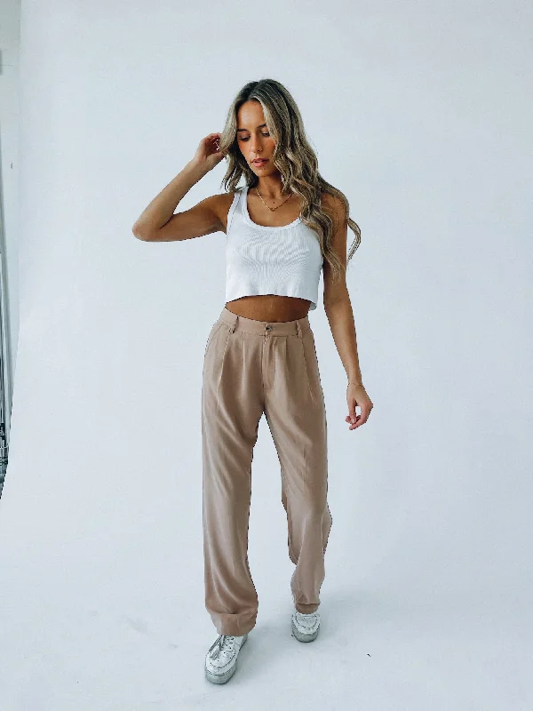 women's thermal pantsYasmine High Waisted Trousers.