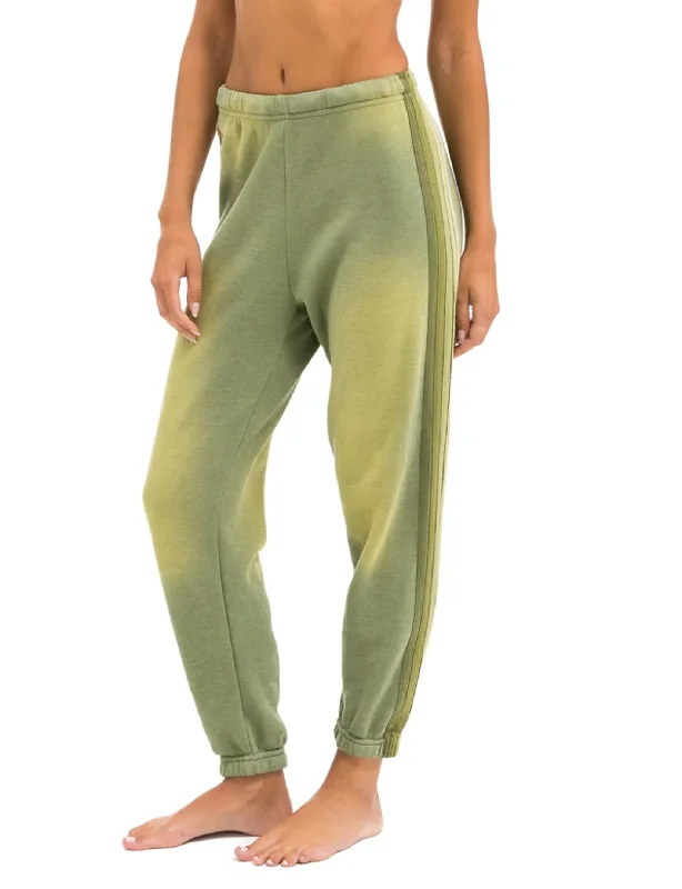 women's sustainable pants5 Stripe Women's Sweatpants, Faded Army