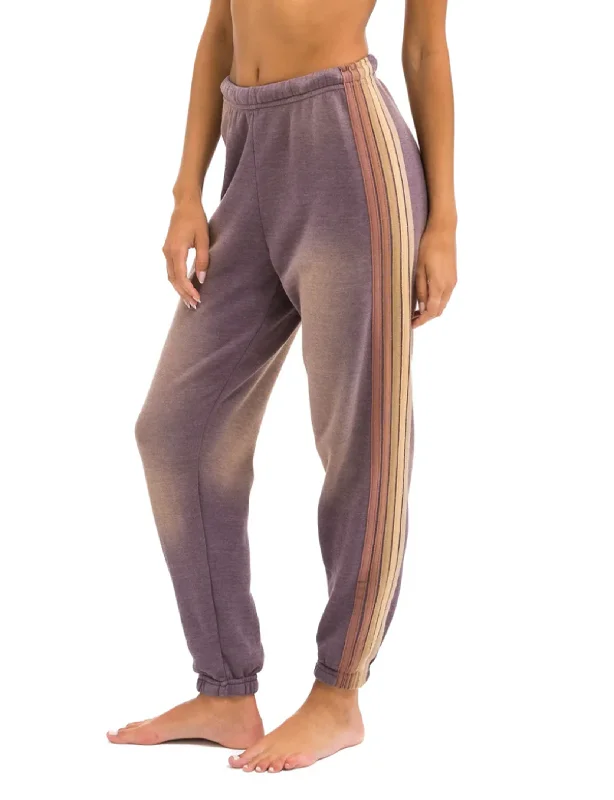 women's stretch pants5 Stripe Women's Sweatpants, Faded Mocha