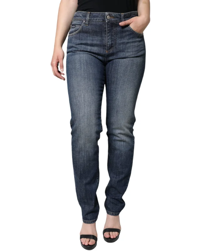 women's zipper pantsDolce & Gabbana   Cotton Stretch Skinny  Women's Jeans