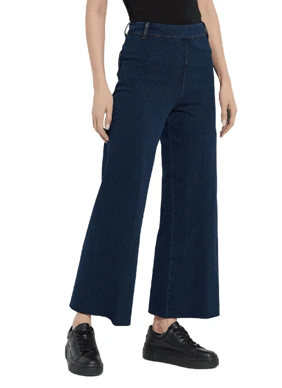 women's breathable pantsErin Wide Leg Denim Jeans In Indigo