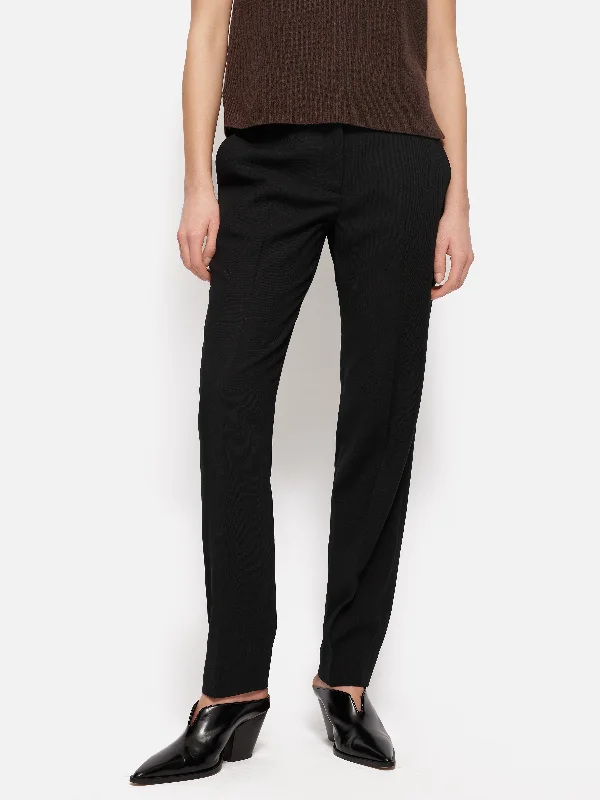 women's slim-fit pantsFluid Twill Palmer Trouser | Black