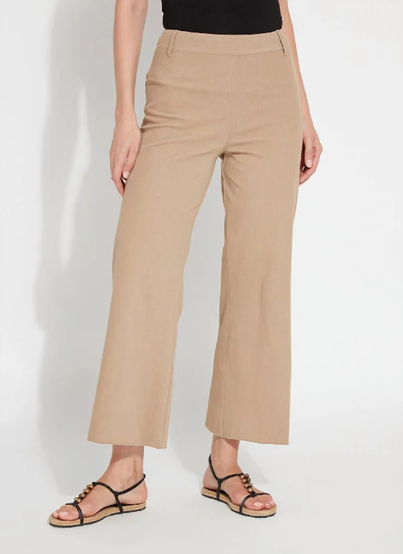 women's retro pantsHi Waist Wide Leg Pant In Tanned