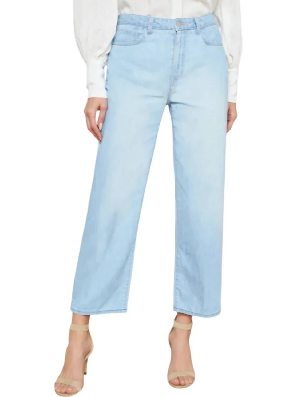 women's affordable pantsJune Cropped Stovepipe Jeans In Dakota