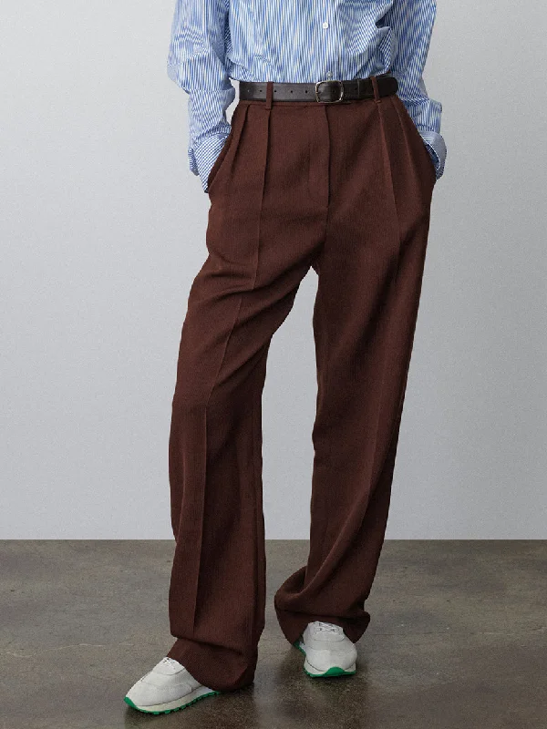 women's polyester pantsBerryBetty - Made For You Straight Leg Dress Pants