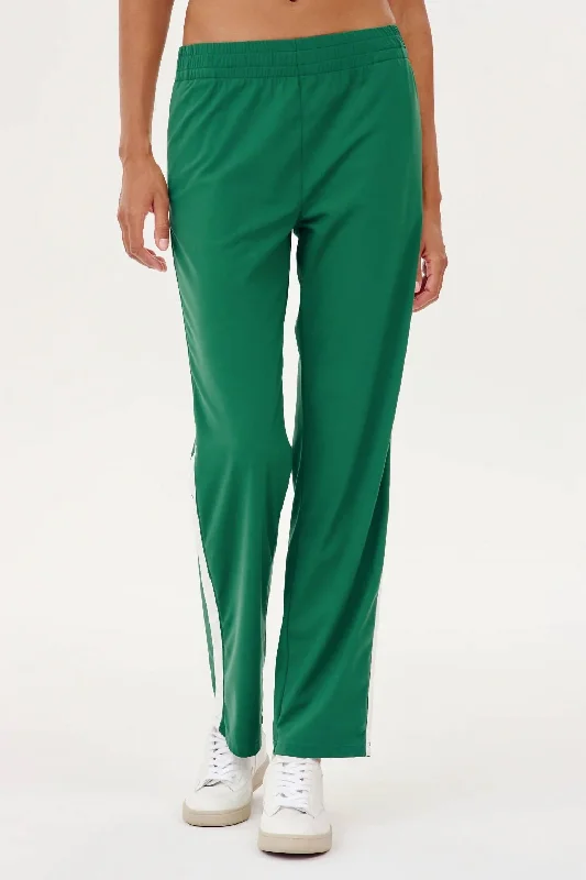 women's convertible pantsMax Rigor Track Pant In Arugula/white