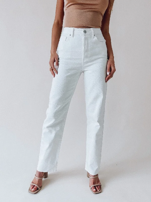 women's nursing pantsWhite High Rise Boyfriend Jeans