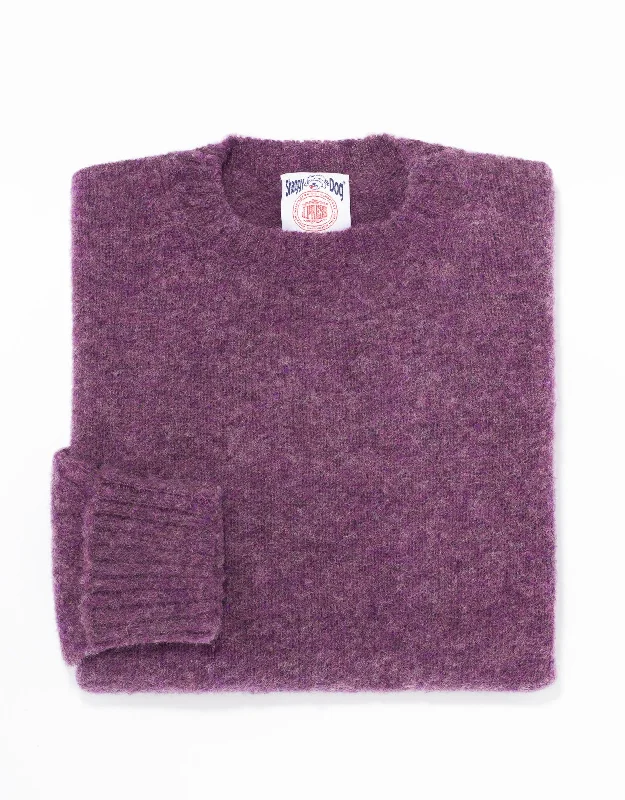 women's empire waist dressesSHAGGY DOG SWEATER PURPLE - CLASSIC FIT