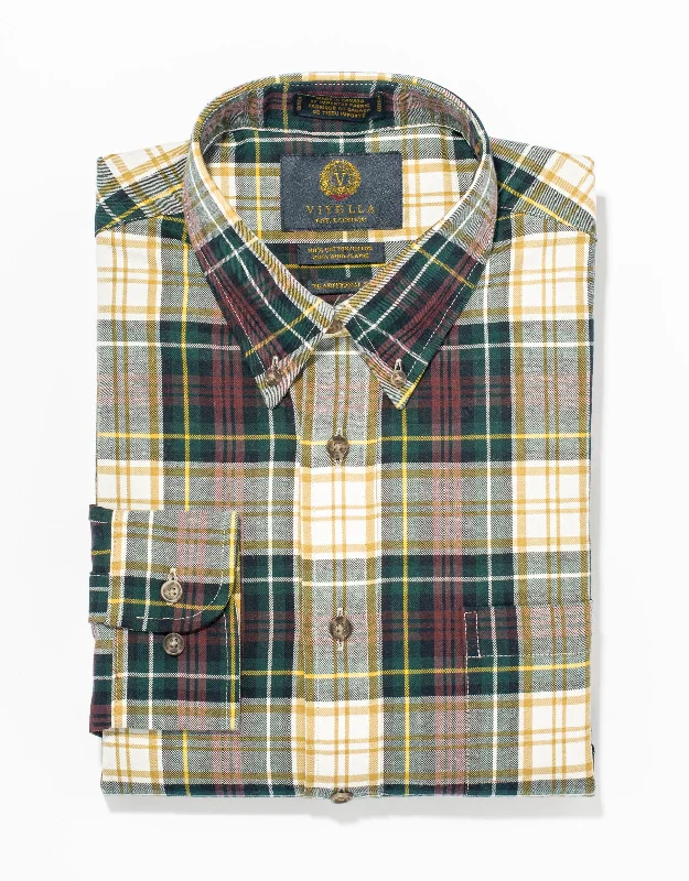 women's lightweight dressesVIYELLA GREEN/RED/WHITE/YELLOW PLAID