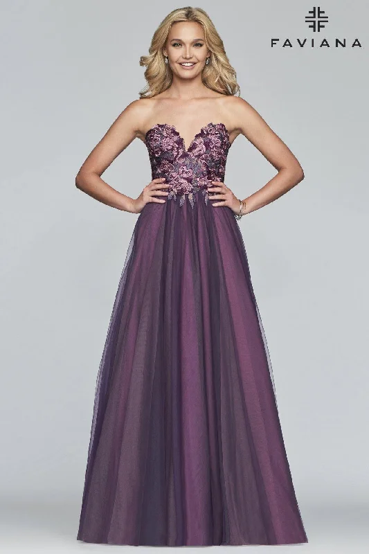 women's one-shoulder dressesFaviana Long Prom Dress Sale