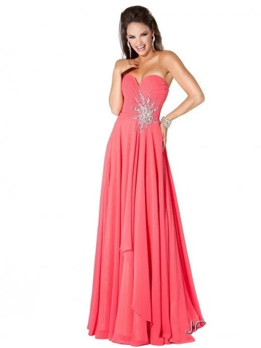 women's party dressesJovani 110967 Long Formal Strapless Prom Dress