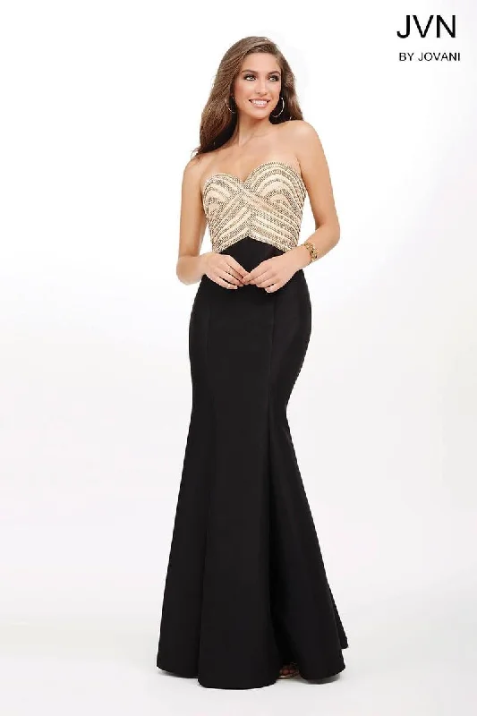 women's ethical fashion dressesJovani 33933 Long Strapless Beaded Prom Dress