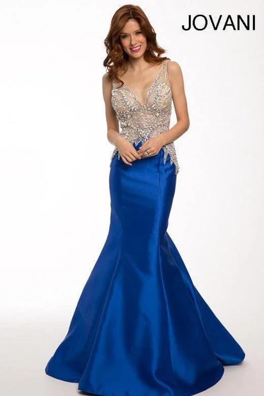 women's cinched-waist dressesJovani 99326 Prom Long Formal Mermaid Dress