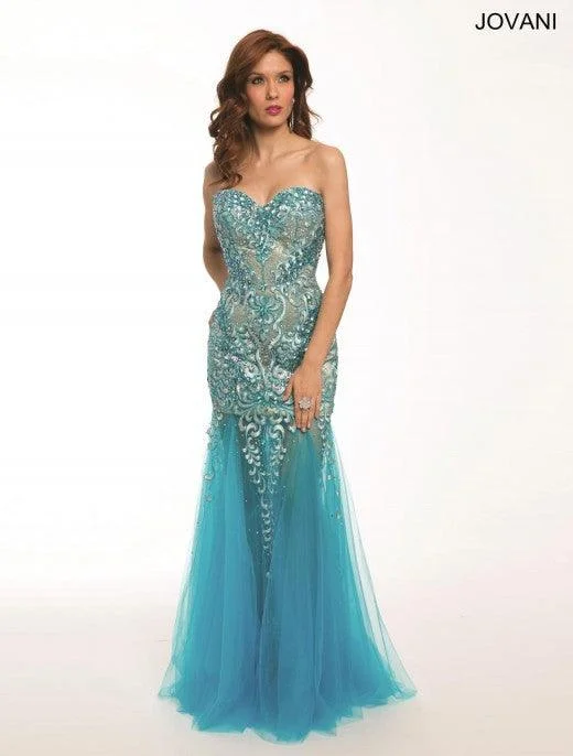 women's evening dressesJovani 79213 Prom Long Strapless Formal Dress