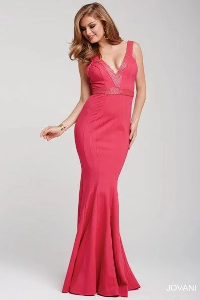 women's high-end dressesJovani 28718 Sleeveless Long Prom Gown