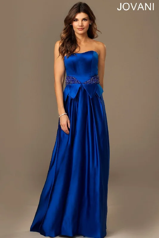 women's luxury dressesJovani 20106 Strapless A-line Long Prom Dress