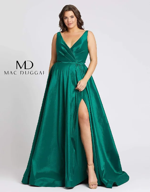 women's lace dressesMac Duggal Long Plus Size Prom Dress Sale