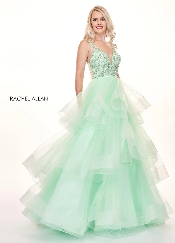 women's floral dressesRachel Allan Long Prom Dress Ball Gown