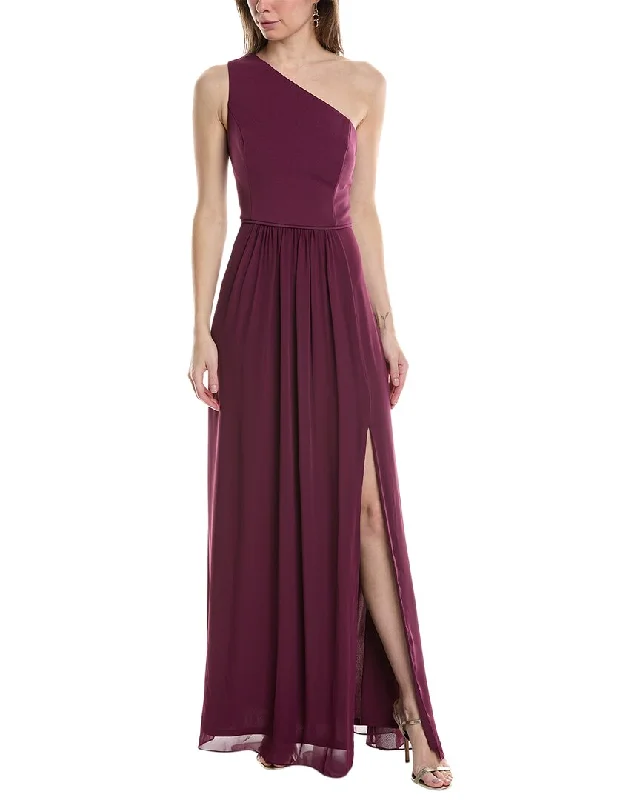 women's glam dressesAdrianna Papell One-Shoulder Gown