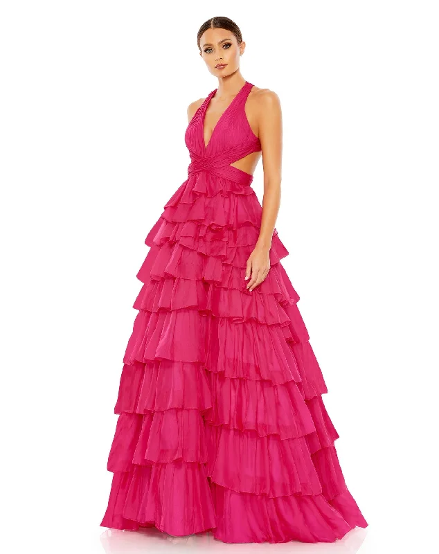 women's versatile dressesChiffon Layered Cut Out Ballgown