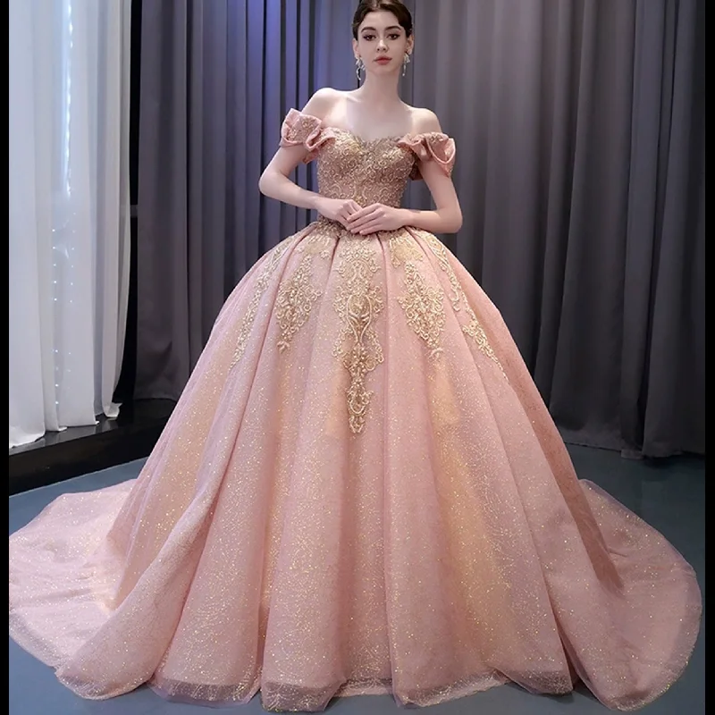 women's casual dressesHigh-end Off the Shoulder Ball Gown Formal Dress Quinceanera Gown