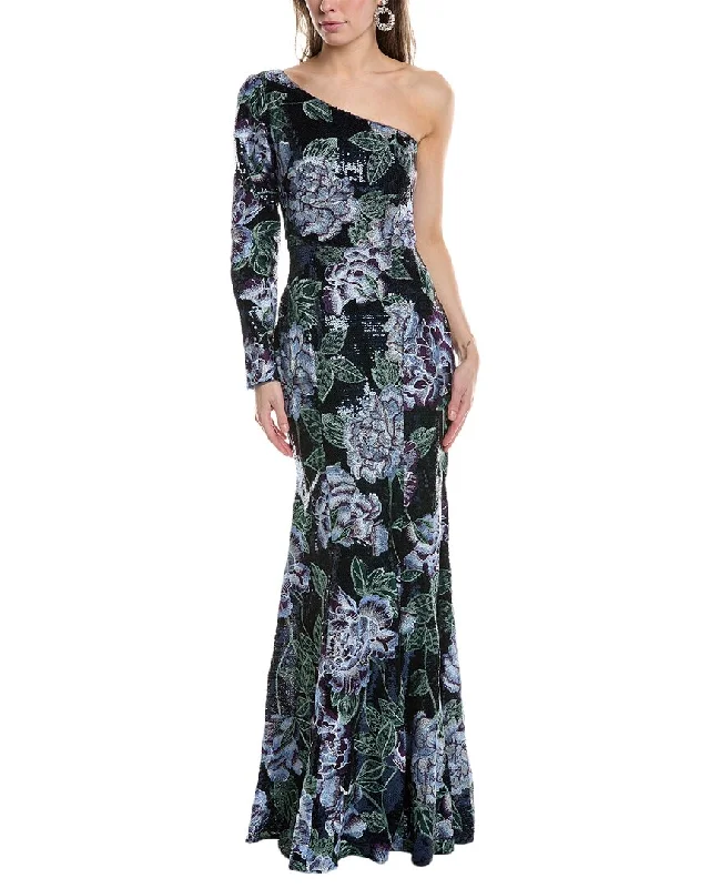 women's ethical fashion dressesMarchesa Notte One-Shoulder Gown