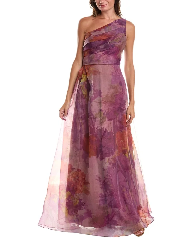 women's cotton dressesRene Ruiz One-Shoulder Gown