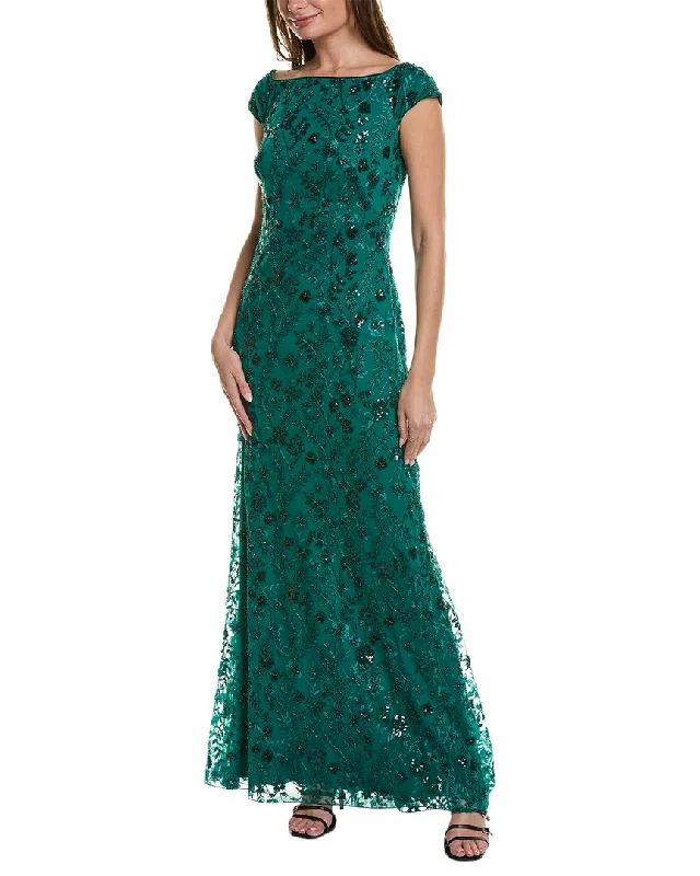 women's everyday dressesTadashi Shoji Off-The-Shoulder Gown