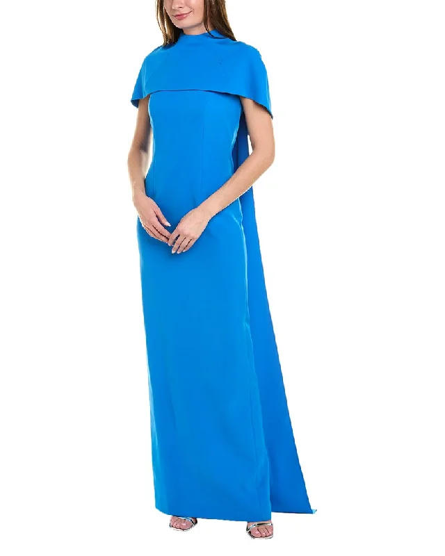 women's evening dressesTeri Jon by Rickie Freeman Capelet Column Gown