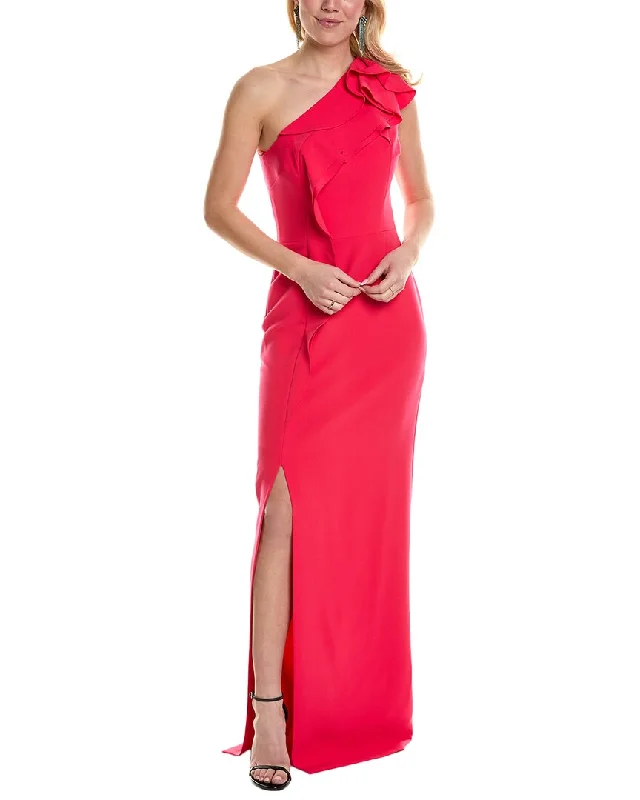 women's cocktail dressesTeri Jon by Rickie Freeman One-Shoulder Gown