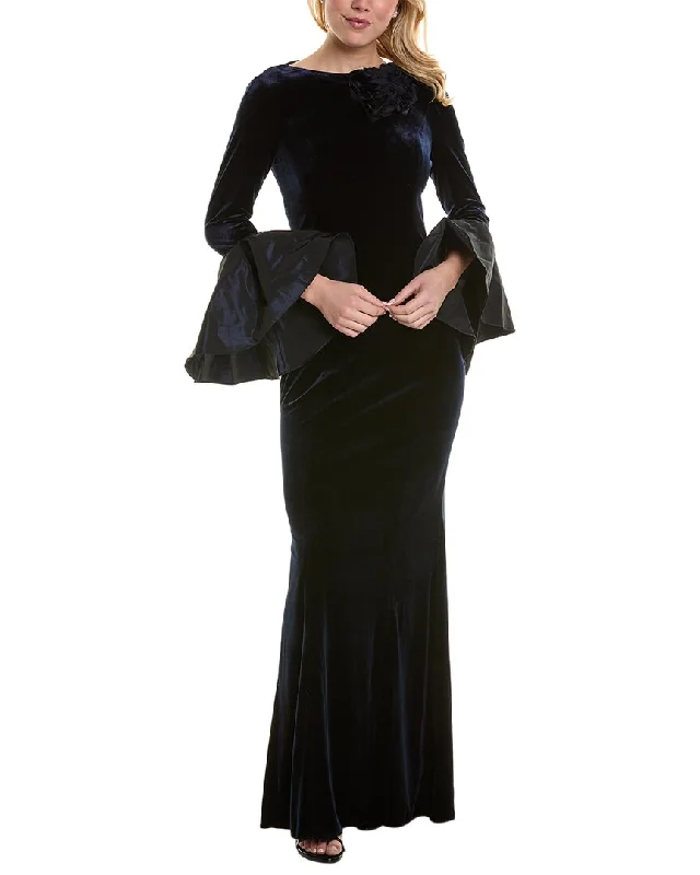 women's trendy dressesTeri Jon by Rickie Freeman Velvet Gown